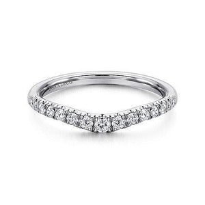 Diamond Curved French Pave Band