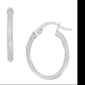 Oval Hoop Earrings