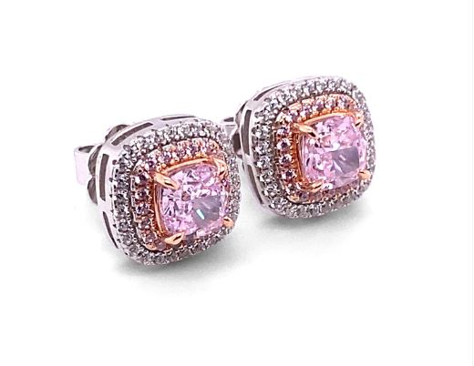 Diana Argyle Pink Crystaline Earrings