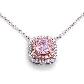 Diana Argyle Pink Crystaline Necklace