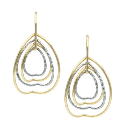 Oval Cinch 3-D Earrings