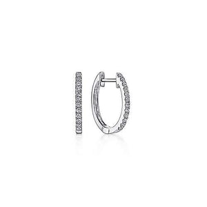 Diamond Pave Hoop Earrings