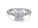 Diamond Cathedral Engagement Ring