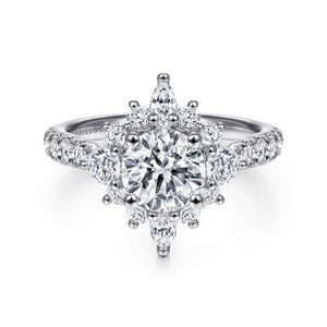 Diamond Halo Engagement Ring