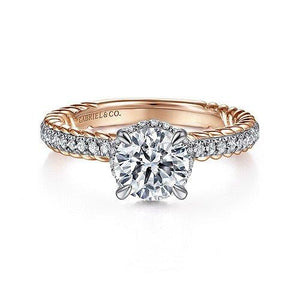 Diamond Hidden Halo Engagement Ring