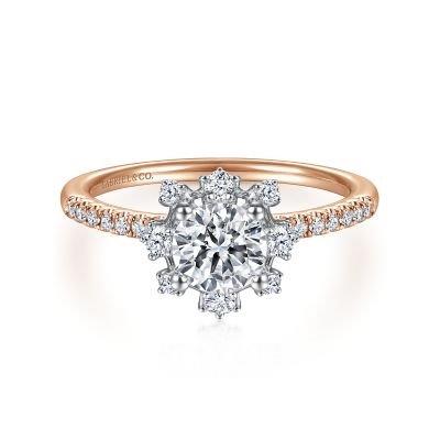 Diamond Fancy Halo Engagement Ring