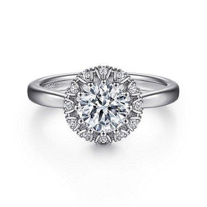 Diamond Halo Engagement Ring