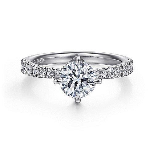 Diamond Hidden Halo Engagement Ring
