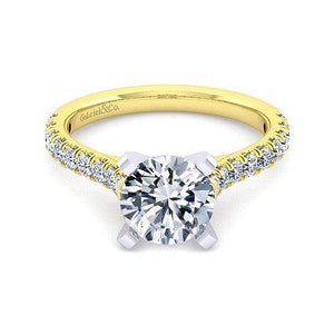 Diamond Cathedral Engagement Ring