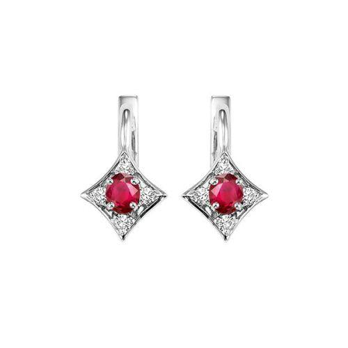 Ruby & Diamond Earrings