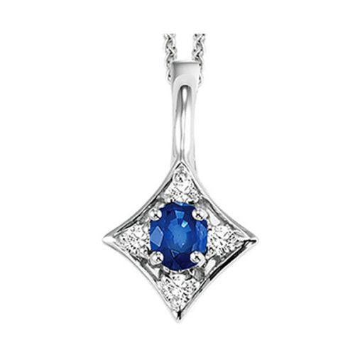 Sapphire & Diamond Pendant