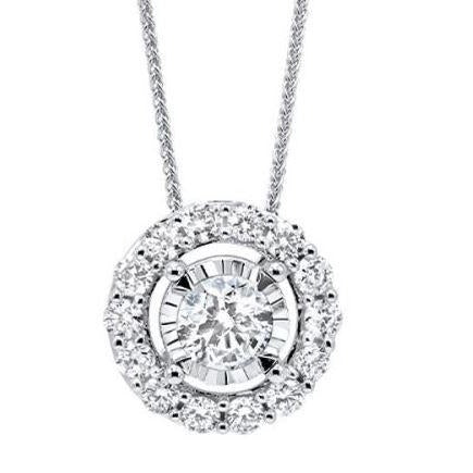 Diamond Halo Pendant
