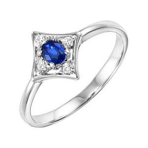 Sapphire & Diamond Ring