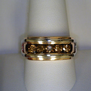 Gent's Cognac Diamond Ring