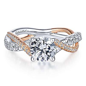 Sandrine Two Tone Diamond Ring