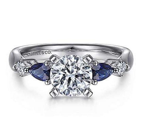 Carrie Sapphire and Diamond Ring