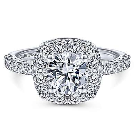 Skylar Halo Diamond Engagement Ring