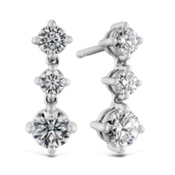 Cascade Mini Drop Diamond Earrings