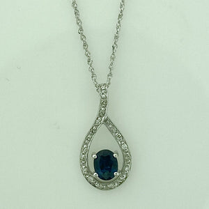 Sapphire and Diamond Pendant