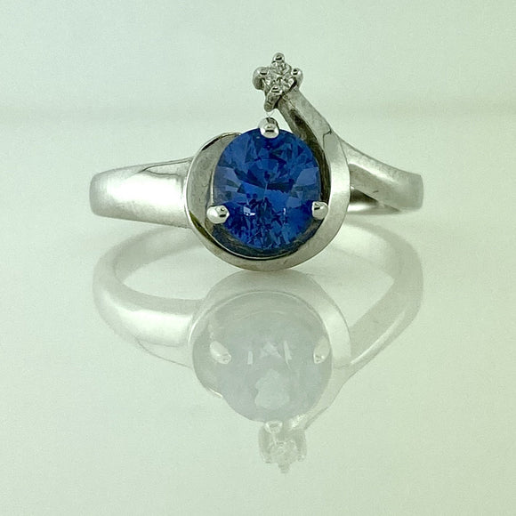 Sapphire and Diamond Ring