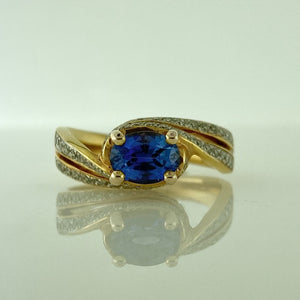 Sapphire Twist Ring