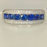 Sapphire and Diamond Band