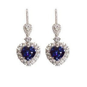 Kate Blue Crystaline Earrings