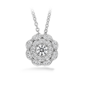 Lorelei Double Halo Diamond Pendant