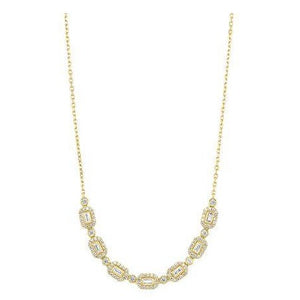 Baguette Diamond Necklace