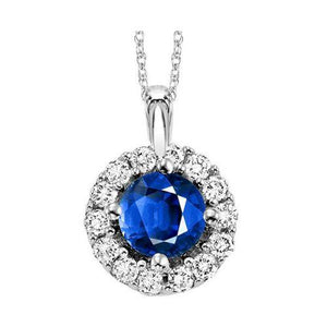 Sapphire & Diamond Pendant