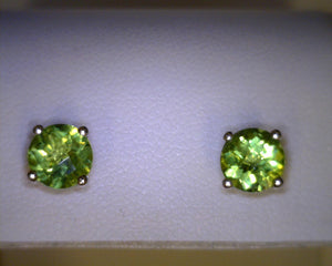 Peridot Studs