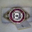 Ruby and Diamond Engagement Ring