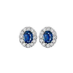 Sapphire & Diamond Earrings