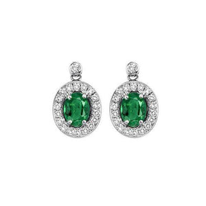 Emerald & Diamond Earrings