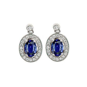 Sapphire & Diamond Earrings