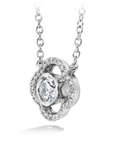 Signature Petal Bezel Diamond Pendant