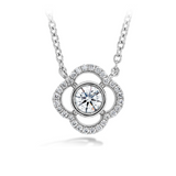 Signature Petal Bezel Diamond Pendant