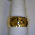 14k Yellow Gold Tapered Band