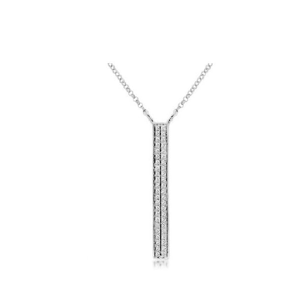 Diamond Vertical Bar Pendant