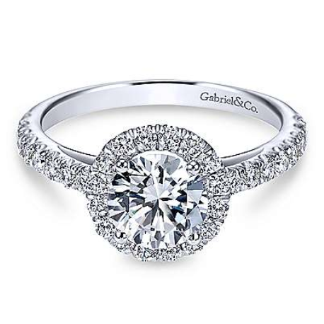 Rachel Halo Diamond Ring