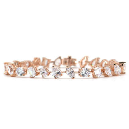 Rose Gold Crystalline Bracelet