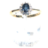 Sapphire Halo Ring