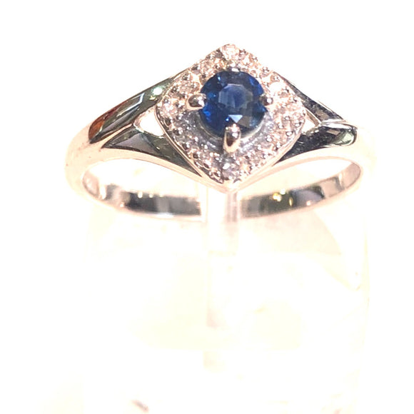 Sapphire Split Shank Ring