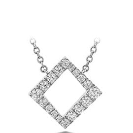 Charmed Diamond Square Pendant