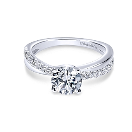 Morgan Twist Shank Engagement Ring