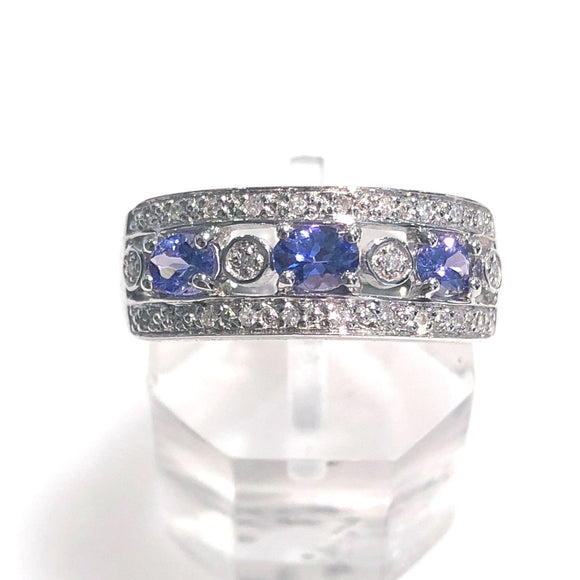 Tanzanite and Diamond Band