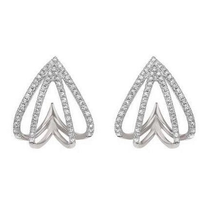 Diamond Spade Earrings