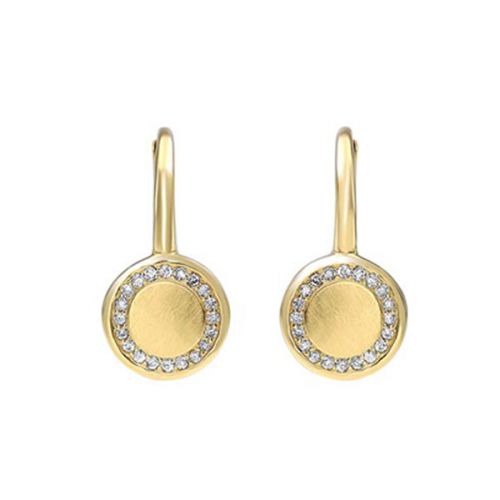 Diamond Medallion Earrings