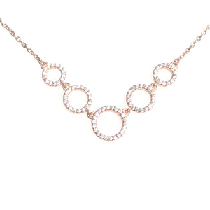 Cubic Zirconia Circle Necklace