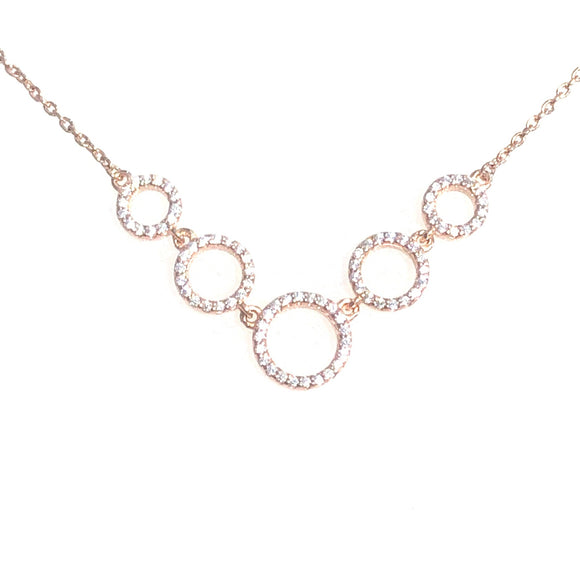 Cubic Zirconia Circle Necklace